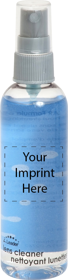 LENS CLEANER 4OZ CLEAR with GRAY PUMP and IMP